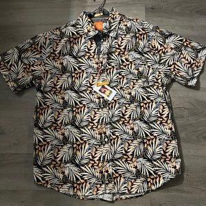 🙌🏾 Printed Poplin Short Sleeve Button Up Shirt 🤗 Vacay Spirit 🌴